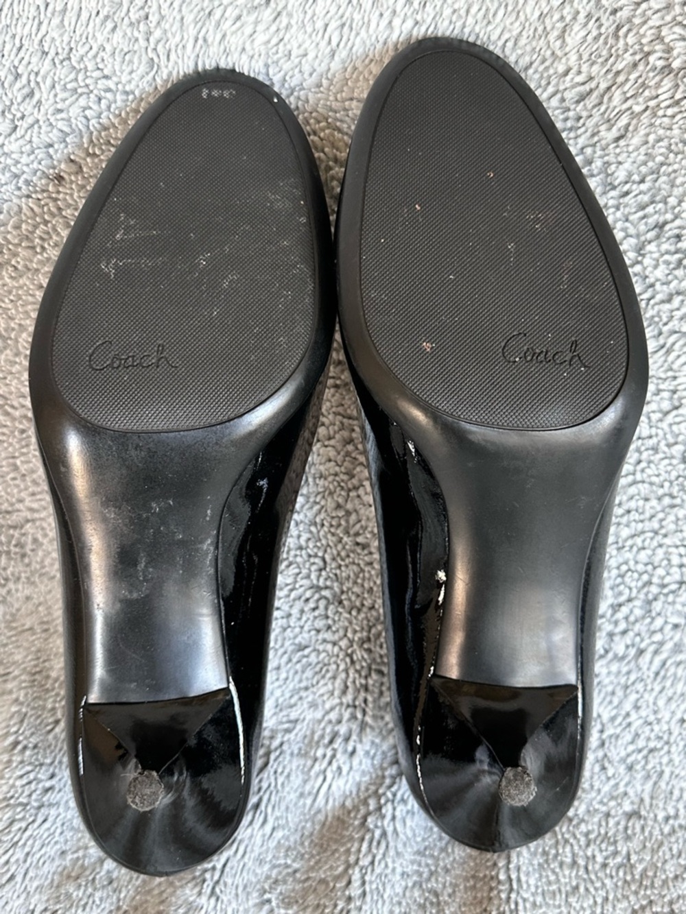 Coach Salma Black Patent Leather Pumps Heels Sz 9.5 - Picture 9 of 15